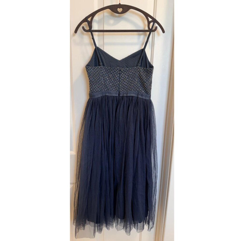 Needle & Thread Coppelia Ballet Dress Navy Beaded Tulle Size 4 - Picture 2 of 10